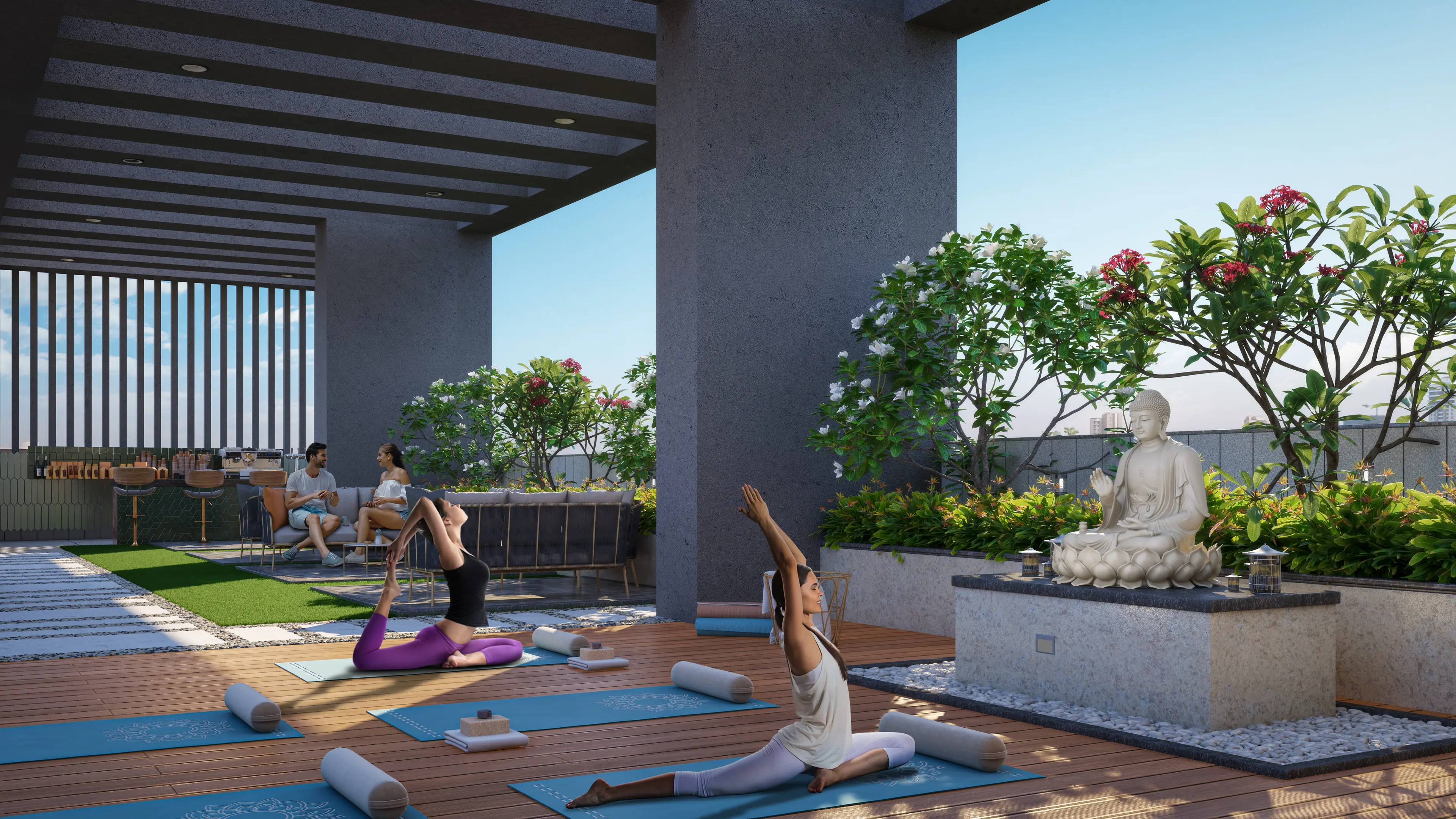 Yoga Deck at HUM GS Heights